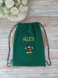 Rucsac Săculeț Personalizat Mickey Mouse 35x45 cm