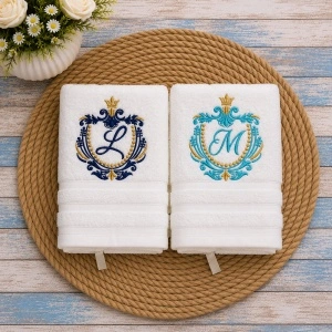 Set 2 prosoape personalizate Monograma