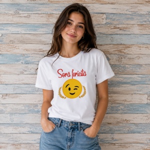 Tricou Emoticon Text