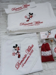 Trusou botez baiat Mickey Fotbal ,8 piese