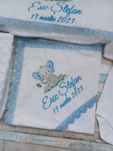 Trusou botez Elefantel personalizat ,10 piese