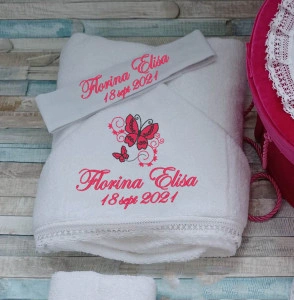 Trusou botez fetita Fluturas , 8 piese
