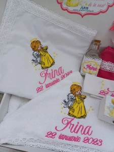 Trusou botez fetita Ingeras Roz Irina , 8 piese
