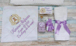 Trusou botez fetita Ursulet lila