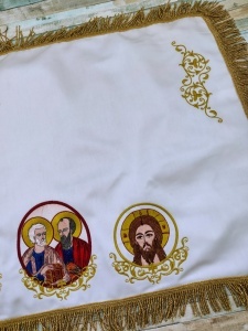 Acoperamant iconostas SF Petru si Pavel ,Maica Domnului si Mantuitorul