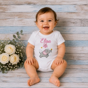 Body bebe personalizat Elefantel