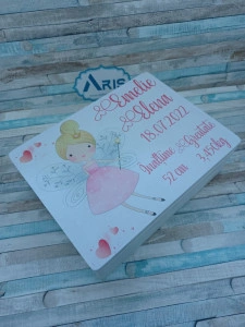  Cutie trusou din lemn pentru trusou  Zanuta Pink