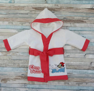 Halat de baie copii, din bumbac 100% Minnie cada