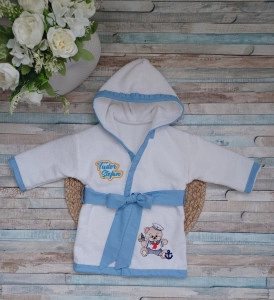 Halat de baie copii personalizat, bumbac 100% Ursulet