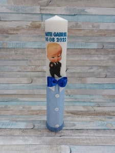 Lumanare botez personalizata Baby Boss
