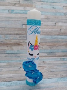 Lumanare botez Unicorn