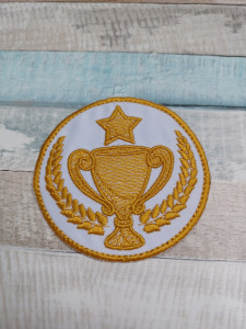 Petic textil / Patch brodat Clasa Campionilor - Img 4