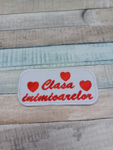 Petic textil / Patch brodat Clasa Inimioarelor