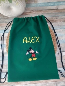 Rucsac Săculeț Personalizat Mickey Mouse 35x45 cm