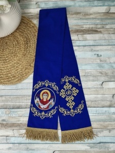Semn pentru Sfanta Evanghelie 120×13cm Maica Domnului Albastru