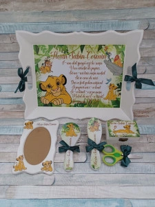 Set mot Set turta 1 an – pachet personalizat – Simba Regele Leu