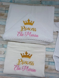 Set pentru baita de mir (baita de a 2 a zi)Princess ,3 piese 