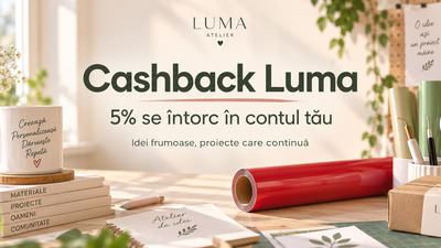 Cashback Luma: 5% se întorc în contul tău
