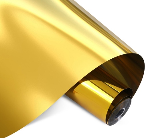 LOKLiK Permanent Adhesive Vinyl Mirror Metallic - Gold - 30.5 x 180 cm
