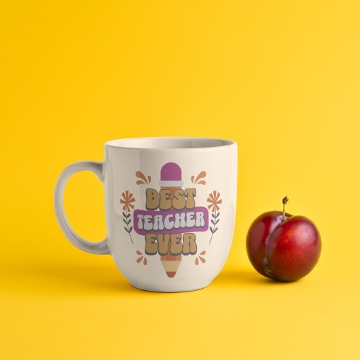 Cană Back To School – „Cel mai bun profesor dintotdeauna”
