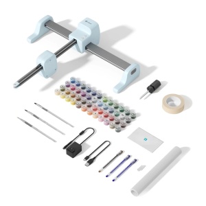 Kit pictura pe numere LOKLiK iPaint Bubble Blue – set creativ DIY - Img 2