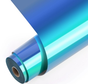 LOKLiK Vinil Permanent Adeziv Holographic Aqua Blue 30,5 x 90 cm - Img 2