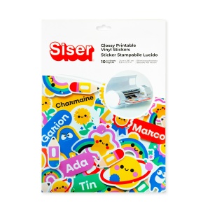Vinil printabil lucios Siser A4 – sticker glossy inkjet (10 coli)