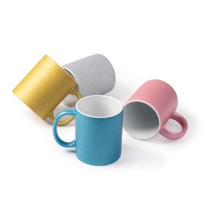 Cană ceramică glitter pentru sublimare, 350 ml – cană blank pentru personalizare - Img 6