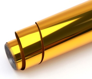 LOKLiK Permanent Adhesive Vinyl Mirror Metallic - Gold - 30.5 x 180 cm - Img 2
