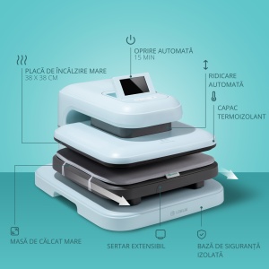 Presă termică automată LOKLiK ImPress Auto 2-Smart 38 × 38 cm - Img 5
