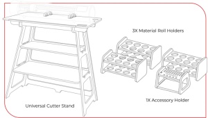 Suport universal pentru plotter Siser Cutter Stand – stativ pentru Juliet, Romeo și alte cuttere - Img 5