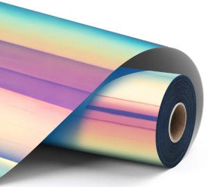 LOKLiK Permanent Adhesive Vinyl Holographic - Bluish Violet - 30.5 x 90 cm - Img 1