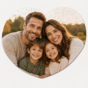 Puzzle inimă pentru sublimare 23,5 × 17,5 cm – 50 piese - Img 3