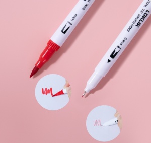LOKLiK Dual Tip Brush Pens - 12 colours - Img 3