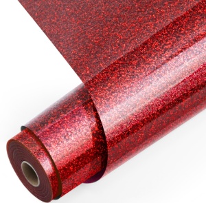 LOKLiK Vinil Termotransferabil HTV Glitter Red 30,5 x 90 cm - Img 2