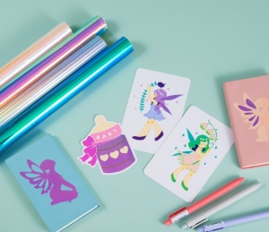 LOKLiK Permanent Adhesive Vinyl Holographic - Bluish Violet - 30.5 x 90 cm - Img 3