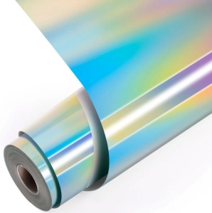 LOKLiK Permanent Adhesive Vinyl Holographic - Iridescent Silver - 30.5 x 90 cm - Img 2