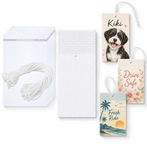 Set 30 odorizante auto din fetru pentru sublimare – dreptunghi portret TITLU SEO