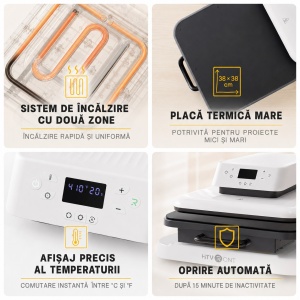Presa termica automata HTVRONT Auto Heat Press - Img 5