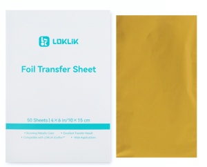 LOKLiK Foil Transfer Sheets - Gold - 50 pack - Img 1
