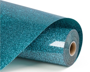 LOKLiK Vinil Termotransferabil HTV Glitter Light Blue 30,5 x 90 cm