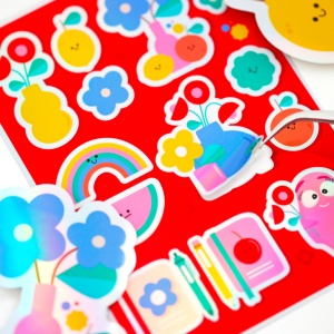 Vinil printabil holografic Siser A4 – sticker rainbow inkjet (10 coli) - Img 5