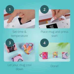 Presă termică automată LOKLiK pentru căni și tumblere (Auto Tumbler Heat Press) - Img 6