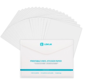 Vinil printabil mat LOKLiK A4 – hârtie autocolantă pentru stickere (20 coli)