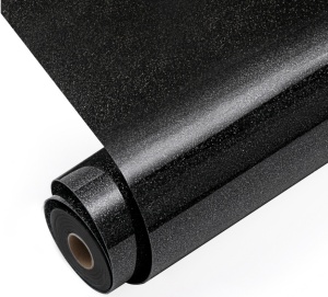 LOKLiK Vinil Termotransferabil HTV Glitter Black 30,5 x 90 cm - Img 2
