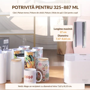 Presa termica automata pentru tumblere HTVRONT Auto Tumbler Heat Press - Img 6