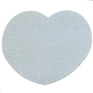 Puzzle inimă pentru sublimare 23,5 × 17,5 cm – 50 piese - Img 2