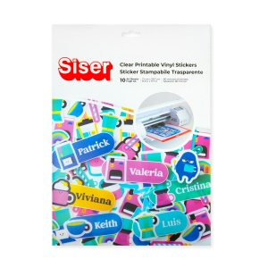 Vinil printabil transparent Siser A4 – sticker clear inkjet (10 coli)
