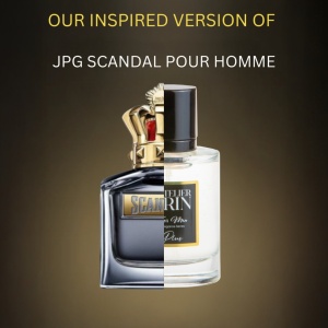 Apa de Parfum L’Atelier Erin M54, 50 ml, pentru barbati, inspirat din Jean Paul Gaultier Scandal Pour Homme