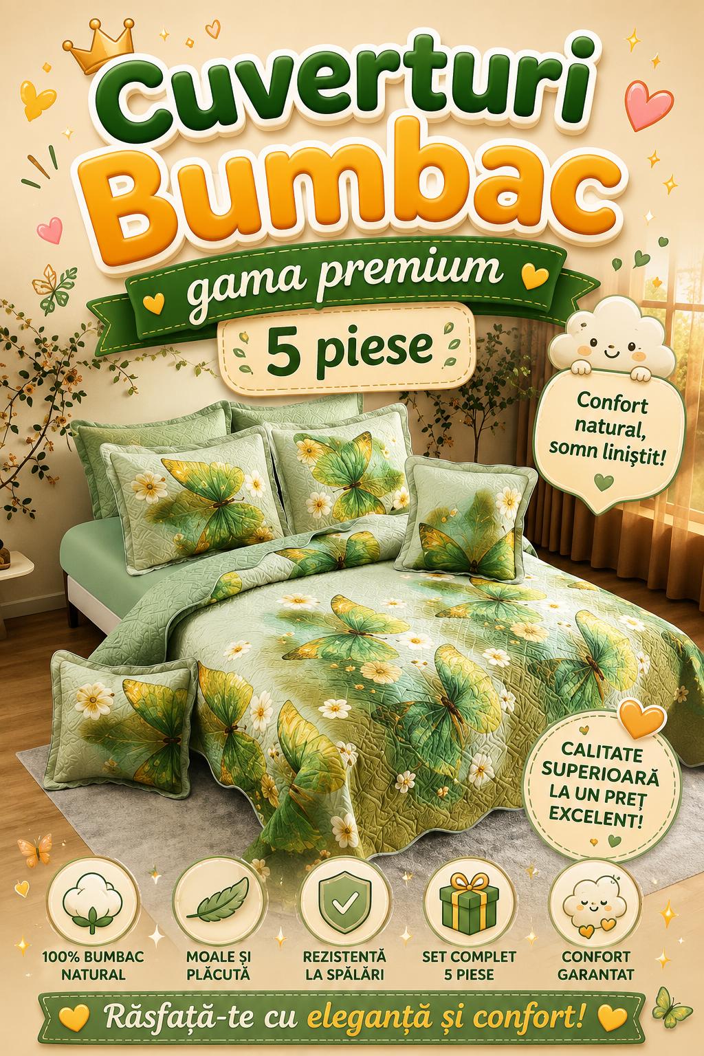 Cuverturi Bumbac 5 piese
